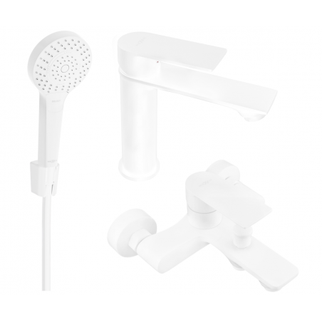 Mexen Royo R05 Bath Set, White - 72203R05-20