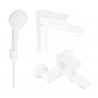 Mexen Royo R05 Bath Set, White - 72203R05-20