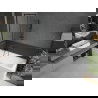 Mexen Cubik 170 x 70 cm rectangular bathtub with panels and a 1-wing screen 50 cm, black pattern - 550317070X9505007070