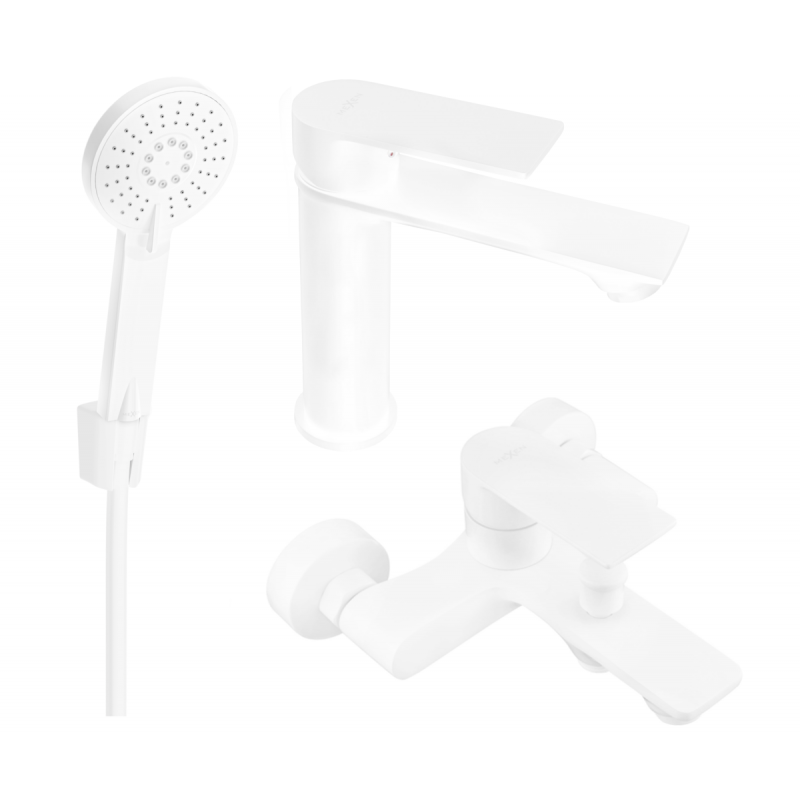 Mexen Royo R40 bath set, white - 72203R40-20