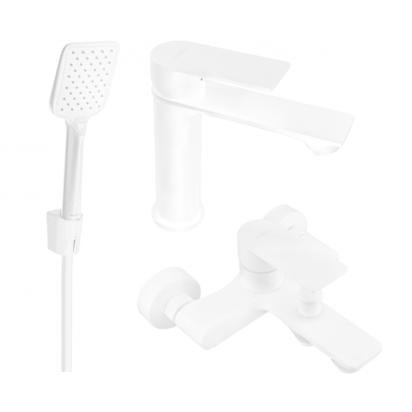Mexen Royo R62 bathtub set, White - 72203R62-20