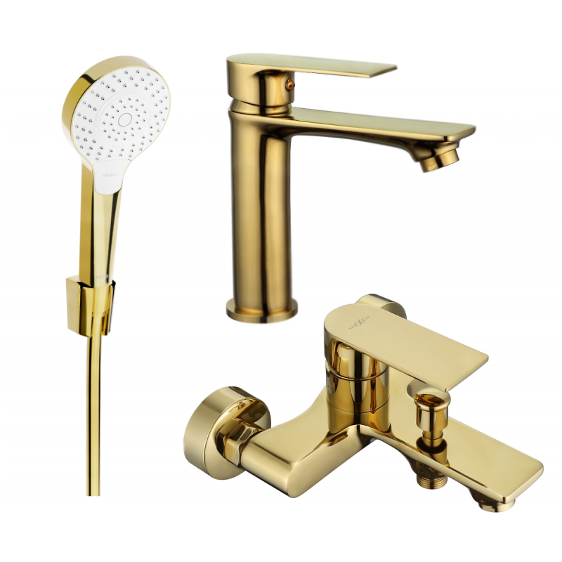 Mexen Royo R05 bath set, gold - 72203R05-50