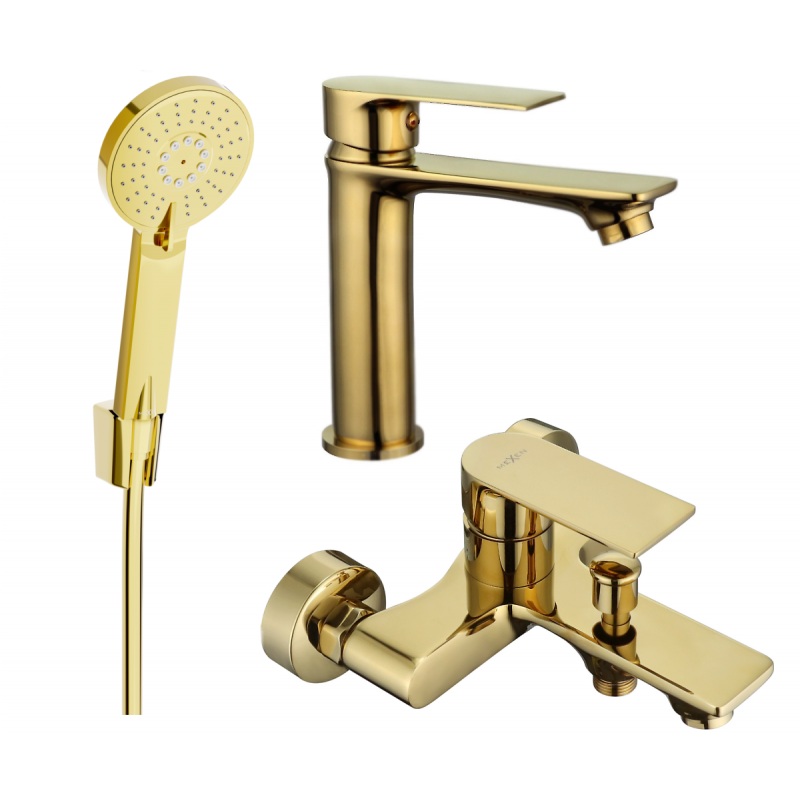 Mexen Royo R40 bathtub set, Gold - 72203R40-50
