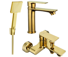 Mexen Royo R45 bathtub set, Gold - 72203R45-50