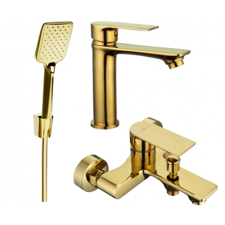 Mexen Royo R62 bath set, gold - 72203R62-50