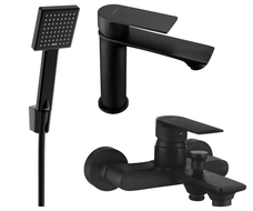Mexen Royo R45 bathtub set, Black - 72203R45-70