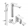 Mexen Royo DF05 bathtub set, Chrome - 72213DF05-00