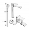 Mexen Royo DF40 bathtub set, Chrome - 72213DF40-00