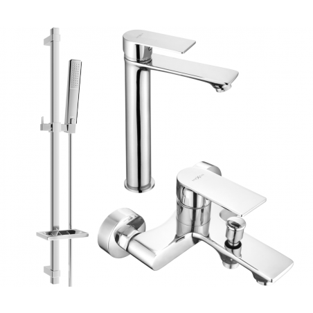 Mexen Royo DQ72 bathtub set, Chrome - 72213DQ72-00