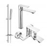 Mexen Royo DQ72 bathtub set, Chrome - 72213DQ72-00