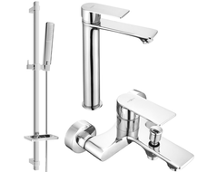 Mexen Royo DQ72 bath set, chrome - 72213DQ72-00