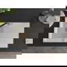Mexen Cesar 1-compartment granite sink with a drip tray and kitchen mixer tap Flora, White - 6514-20-670401-57-G
