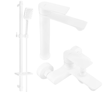 Mexen Royo DQ62 bathtub set, White - 72213DQ62-20