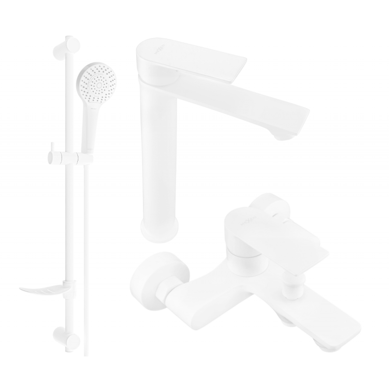 Mexen Royo DF05 bathtub set, White - 72213DF05-20