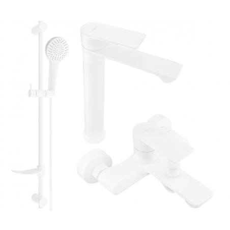 Mexen Royo DF05 bathtub set, White - 72213DF05-20