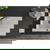 Mexen Cesar 1-compartment granite sink with a drip tray and kitchen mixer tap Flora, White - 6514-20-670401-57-B