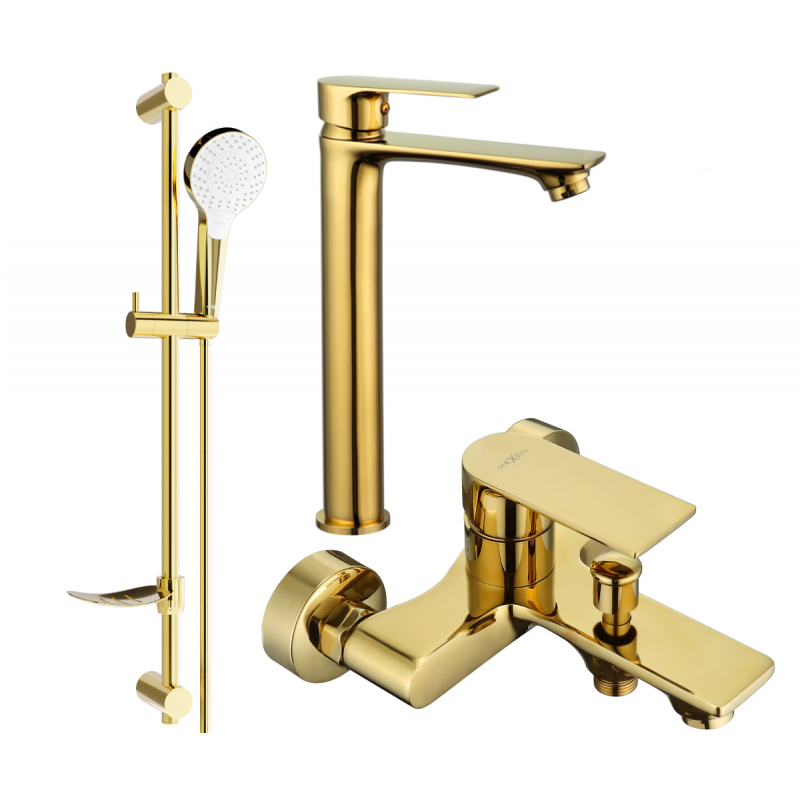 Mexen Royo DF05 bath set, gold - 72213DF05-50