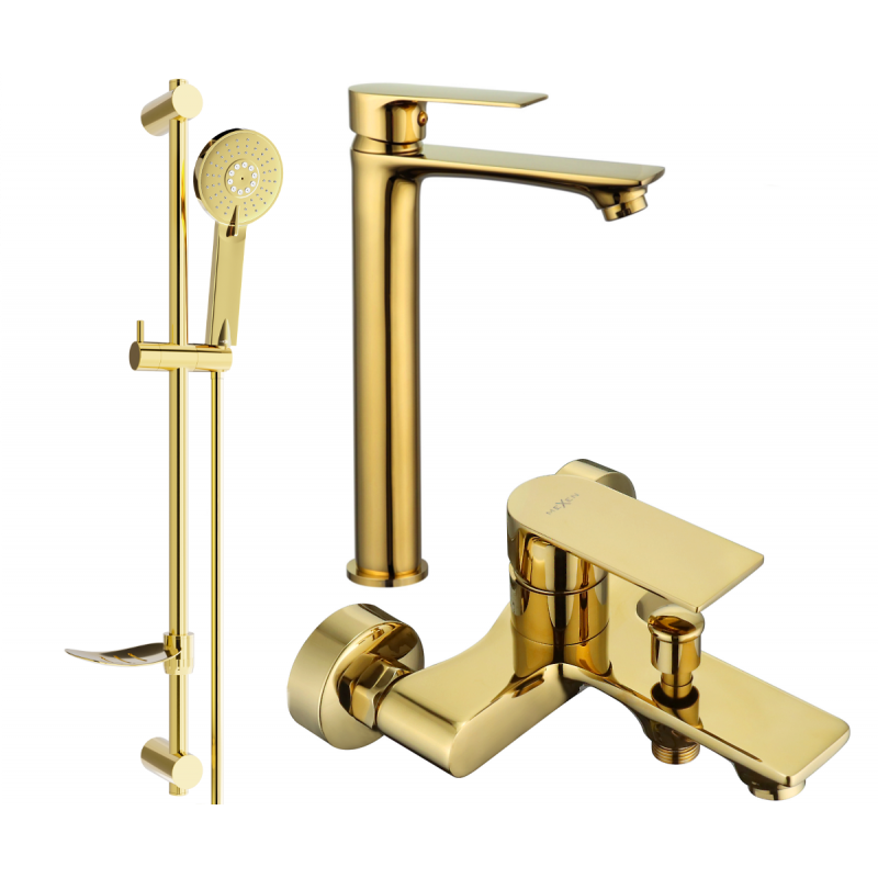 Mexen Royo DF40 bath set, gold - 72213DF40-50