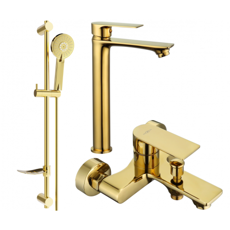 Mexen Royo DF40 bath set, gold - 72213DF40-50