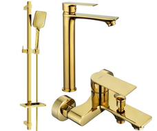 Mexen Royo DQ62 bath set, gold - 72213DQ62-50
