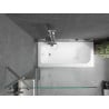 Mexen Vega rectangular bathtub 170 x 70 cm with casing and 1-wing screen 100 cm, transparent, chrome - 550117070X9510000001