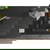 Mexen Cesar 1-compartment granite sink with a drip tray and kitchen mixer tap Flora, spotted black - 6514-76-670401-00