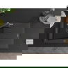 Mexen Cesar 1-compartment granite sink with a drip tray and kitchen mixer tap Flora, spotted black - 6514-76-670401-08-B