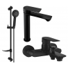 Mexen Royo DF40 bathtub set, Black - 72213DF40-70