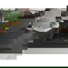 Mexen Cesar 1-compartment granite sink with a drip tray and kitchen mixer tap Flora, Black - 6514-77-670401-57-B
