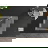 Mexen Enzo 1-compartment granite sink with a drip tray and kitchen mixer tap Flora, Grey - 6506-71-670401-06