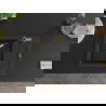 Mexen Enzo 1-compartment granite sink with a drip tray and kitchen mixer tap Flora, Black/Gold metallic - 6506-75-670401-57-B
