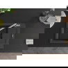 Mexen Enzo 1-compartment granite sink with a drip tray and kitchen mixer tap Flora, spotted black - 6506-76-670401-00