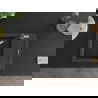 Mexen Enzo 1-compartment granite sink with a drip tray and kitchen mixer tap Flora, spotted black - 6506-76-670401-07-B