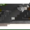 Mexen Enzo 1-compartment granite sink with a drip tray and kitchen mixer tap Flora, spotted black - 6506-76-670401-08-B