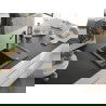 Mexen Enzo 1-compartment granite sink with a drip tray and kitchen mixer tap Flora, spotted black - 6506-76-670401-57-G