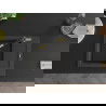 Mexen Enzo 1-compartment granite sink with a drip tray and kitchen mixer tap Flora, spotted black - 6506-76-670401-57-B