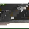 Mexen Enzo 1-compartment granite sink with a drip tray and kitchen mixer tap Flora, spotted black - 6506-76-670401-75-G