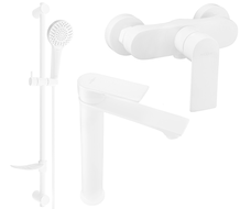Mexen Royo DF05 shower set, White - 72214DF05-20
