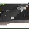 Mexen Enzo 1-compartment granite sink with a drip tray and kitchen mixer tap Flora, Black - 6506-77-670401-07-B