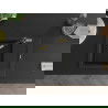 Mexen Enzo 1-compartment granite sink with a drip tray and kitchen mixer tap Flora, Black - 6506-77-670401-57-B