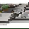 Mexen Andres 1.5-compartment granite sink with a drip tray and kitchen mixer tap Flora, White - 6515-20-670401-57-B