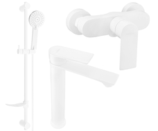 Mexen Royo DF40 shower set, White - 72214DF40-20
