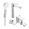 Mexen Royo R05 bathtub set, Chrome - 72213R05-00