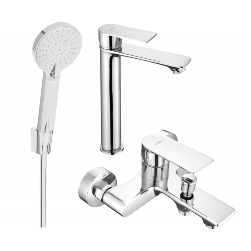 Mexen Royo R40 Bath Set, Chrome - 72213R40-00