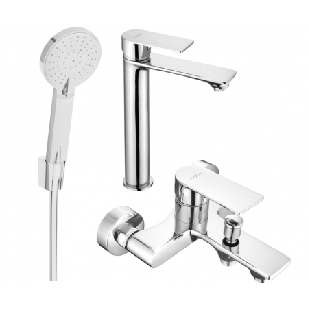 Mexen Royo R40 Bath Set, Chrome - 72213R40-00