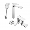 Mexen Royo R62 bathtub set, Chrome - 72213R62-00