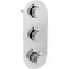 Mexen Kai thermostatic bathtub-shower faucet 3-way, chrome - 77603-00