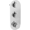 Mexen Kai thermostatic bathtub-shower mixer 3-outlet, chrome - 77603-00