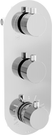 Mexen Kai 3-outlet thermostatic bathtub and shower mixer tap, Chrome - 77603-00