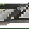 Mexen Tomas 2-compartment granite sink with a kitchen mixer tap Flora, White - 6516-20-670401-07